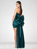 High-End Women's Sexy Folded Bag With Bosom Dress Temperament Detachable Large Bow