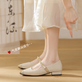 Fongt Mary Jane Women's Shoes 2024 New Color Single Shoes Women Summer New Chinese 100 Collocation Skirt Cheongsam Single