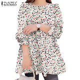 Cotton O Neck Fashion Ruffle