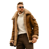 Fongt Fur One Men's Coat Thick Imitation Leather Jacket Autumn And Winter