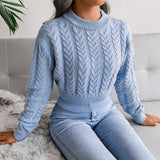 Autumn And Winter Explosion Of Knitted Umbilly Sweater Women's