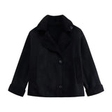 Fongt Burst Women's Clothing Lint With Velvet Warm Fur Coat