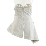 Fongt Spring And Summer Irregular Cutting Asymmetric Design Small Blouse Tsets 1804