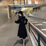 Winter New Half-Collar Mid-Length Knitted Dress Women Solid Sexy Mesh Stitching Off-Shoulder Long Sleeve Bow Dress