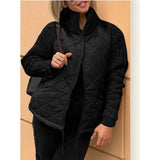 Fongt 2025 New Fashion Zip Long Sleeve Collar Women's Cotton Jacket