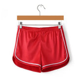 2021 Women Shorts Summer Silk Slim Beach Casual White Egde Shorts