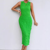 Woherb Spring Summer New Sexy Slanted Shoulder Strap Bare Back Fishtail Temperament Dress Woman
