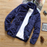 Velvet Thick Coat Men's Spring Winter Korean Version Loose 2022 New Men's Youth Casual Fleece Jacket Male Oversized