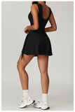 Tank Wrap Skort Tennis Dress-Outfit