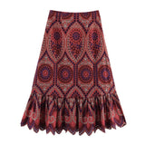 Fongt For Women's INS Burst Hollow Embroidered Top + Half-Dress Suit