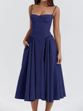 blue vintage cami midi