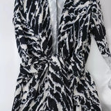 Spring Animal Print Silk Satin Dress 9878081-Outfit