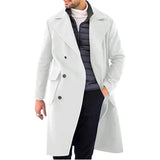 Fongt Autumn And Winter New Hair, The Man's Coat Thicker Long Double Buckle Coat