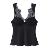 Fongt Homemade New Women's Oceanic Lace Silk Stender 8986331
