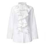 Asymmetrical Tops Women's Spring Blouse ZANZEA 2023 Casual Button Down Blusas Female Lapel Long Sleeve Shirts Oversized 1028-1-Outfit