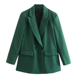 Fongt Women's Explosive Fashion Casual Temperament Commute Multi-Color Suit Long-Sleeved Coat
