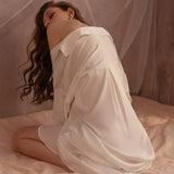 Ice Silk Large Size Long-sleeved Home