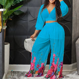 Fongt Set 2025 New Female V-Neck Bat Sleeve Chiffon Shirt Two-Sleeve