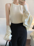 Autumn High Quality Knitting Suit Women New Long Sleeve Round Collar Two Piece