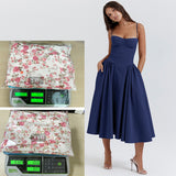 Fongt Dress New French Retro Dress Court Style Dopamine Wearing Sling Dress Woman
