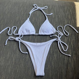 2023 New Sexy Three-Point Small Pit Strip Split Swimsuit Bikini