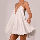 Fongt With Deep V-Neck-Loose Sling-Type Loose