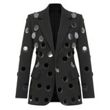 Fongt New Star Personality Fashion Big Sleek One-Buckle-Fits-Fit Suit Jacket Jacket