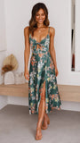 Fongt And Summer 2023 New Small Floral Print Fresh And Sweet Condole Dress 22016-Outfit