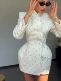 Fongt And Shredded Flower Slim Thin Blazer Small Fragrant Style High-End Sense 2025 New Autumn
