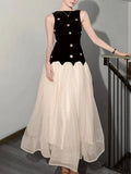 Fongt Design Dress Women 2025 Summer New Elegant Wind Nail Design Feel Sleeveless Body