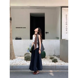 Fongt Atmosphere Is Simple To Wear A Vest Top In The Long And Elegant Temperament Casual Half-Dress Women's Suit
