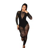 Fashion Sexy Butterfly Long-sleeved One-piece Trousers
