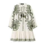 Summer Print Holiday Style Mini Dress 9878141-Outfit