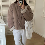 Reversible Lamb Wool Oversized Jacket-Outfit