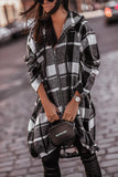 Autumn And Winter Women's New Zipper Hat Print Shirt Coat-Outfit