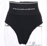 Fongt Knitted Simple High-Waisted Black Inner Shorts Women's Summer Fashion Sexy Sports