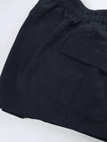 Vintage Low Rise Asymmetric Cargo Shorts-Outfit