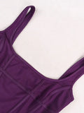 Mesh Square Neck Corset Top-Outfit