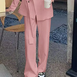 Fongt 2024 New Blazer, High Waist, Wide Leg Trousers, Two-Piece New Women's Suit-Outfit