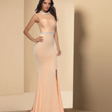 Women's Dress Popular Style Splicing Diamond-Encrusted Back Tailing Dinner Banquet-Outfit
