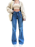 Mid Waist Washed Boyfriend Jeans-Outfit