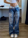 faded heart print cargo