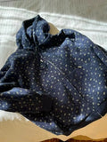 Blue Floral Zipper Hobbie-Outfit