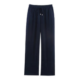 Fongt Homemade New Women's Oceaned Flawn-Blend Straight Pants 9929041