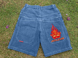 Shorts Y2K Hip Hop 2023 Original Gothic Pocket Baggy Jeans Shorts Man-Outfit