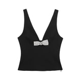 Spring Jewelry Bowtie Trim Vest 2805777-Outfit