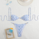 2025 New Leopard Print Sexy Bikini Sling Swimsuit Female Senior Feel Beach Spa