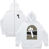 Fongt Plus Velvet Men's And Women's High Street Hoodie Trapstar Zippered Open Shirt Jacket Autumn And Winter