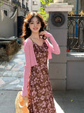 Fongt Xixi 2025 Spring New Korean Version Of Temperament Long-Sleeved Knitted Cardigan Women Sunscreen Shawl Women 25229