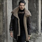 Fongt Winter New Imitation Leather Velvet Men's Coat Station Explosion Thick Coat Black Five